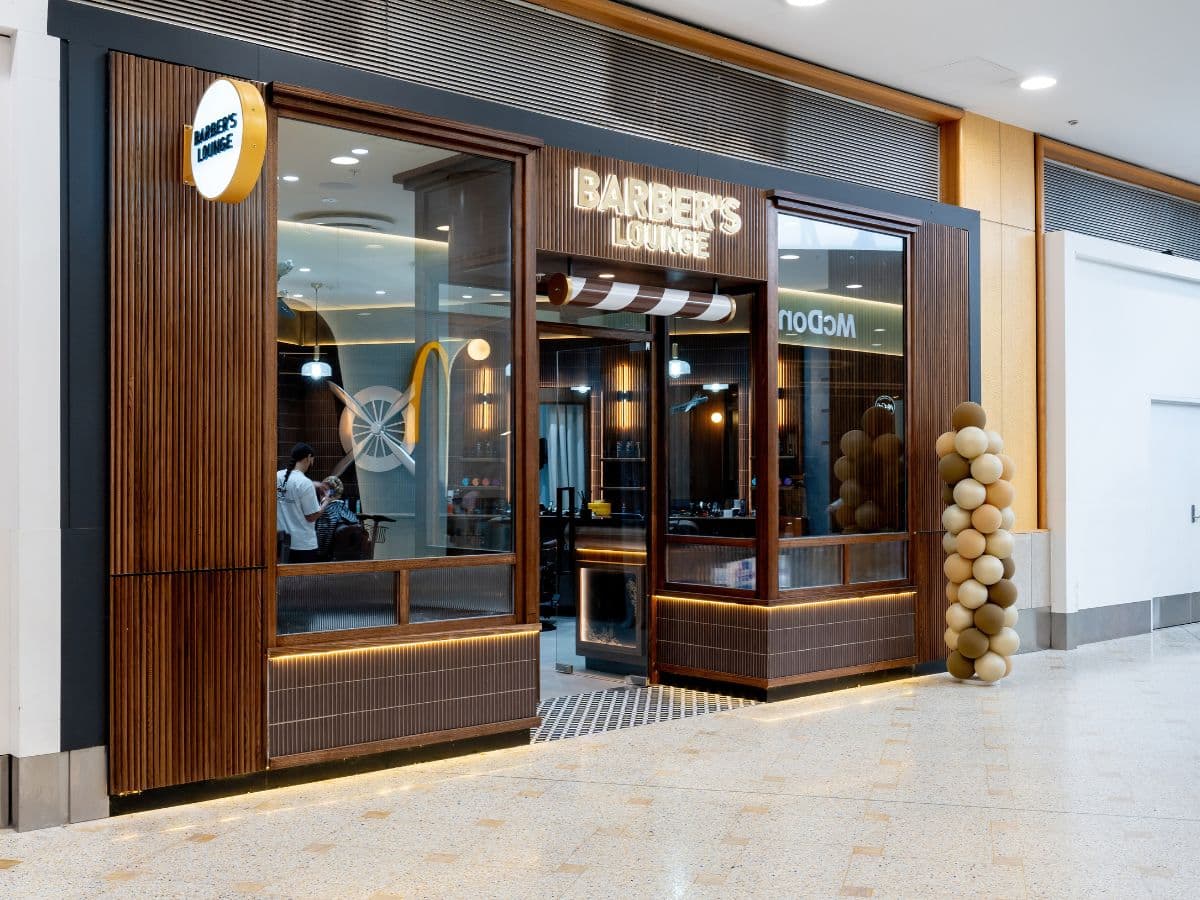 Sydney airport arrivals upgrades - barber's lounge