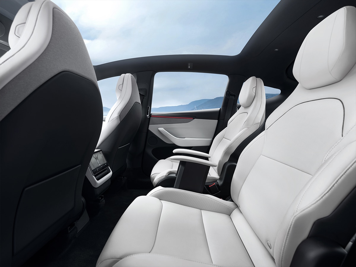 Tesla model y l rear seats