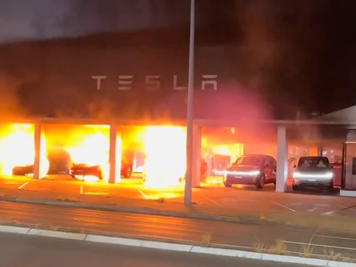 Tesla fire parramatta 2