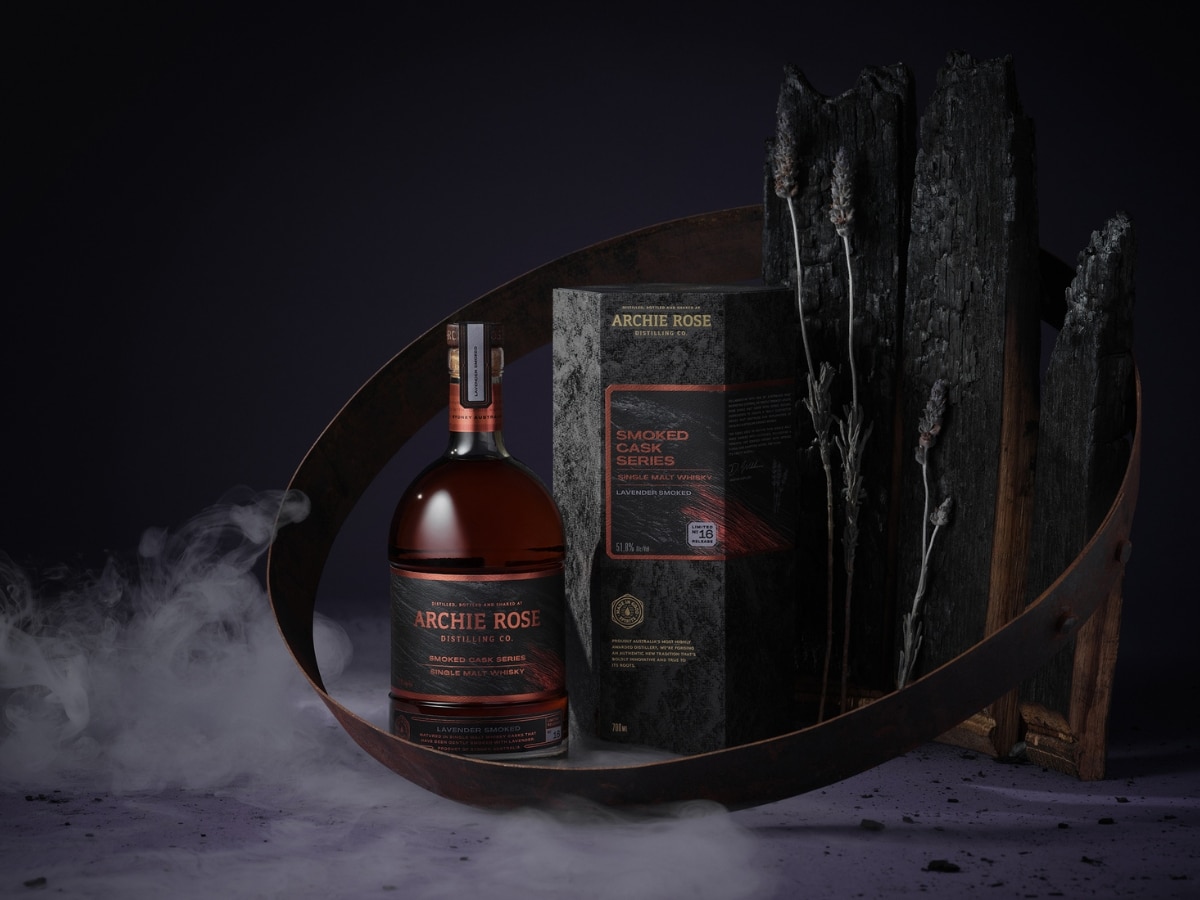 Archie rose lavender smoked cask single malt whisky 2