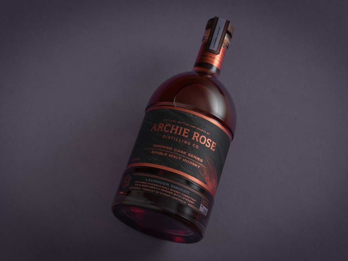 Archie rose lavender smoked cask single malt whisky 7