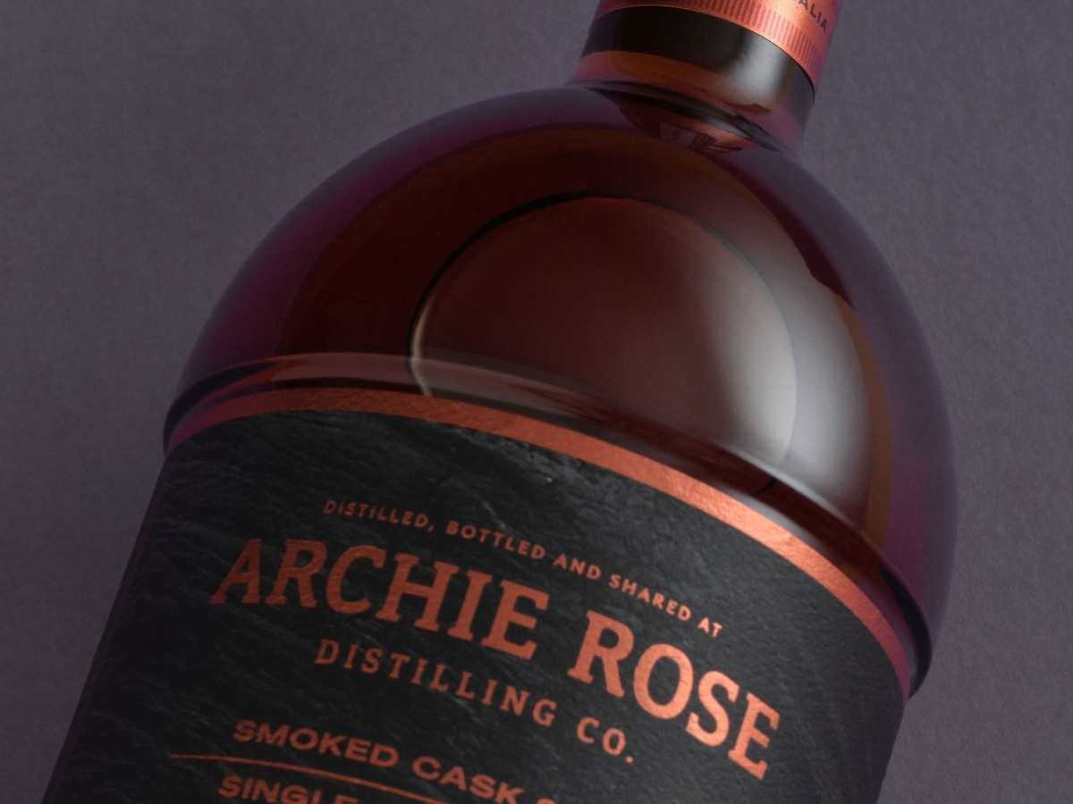 Archie rose lavender smoked cask single malt whisky 8
