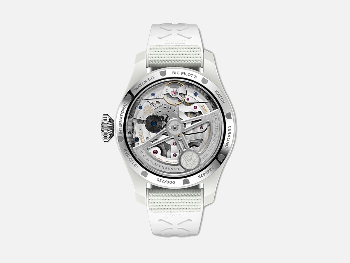 Big pilot’s watch perpetual calendar ceralume caseback