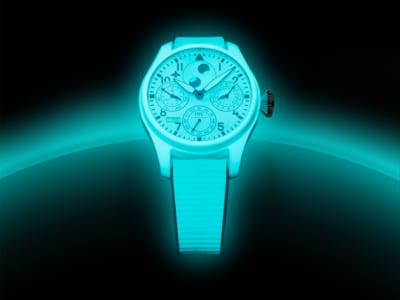 IWC Big Pilot's Watch Perpetual Calendar Ceralume Glows for 24 Hours