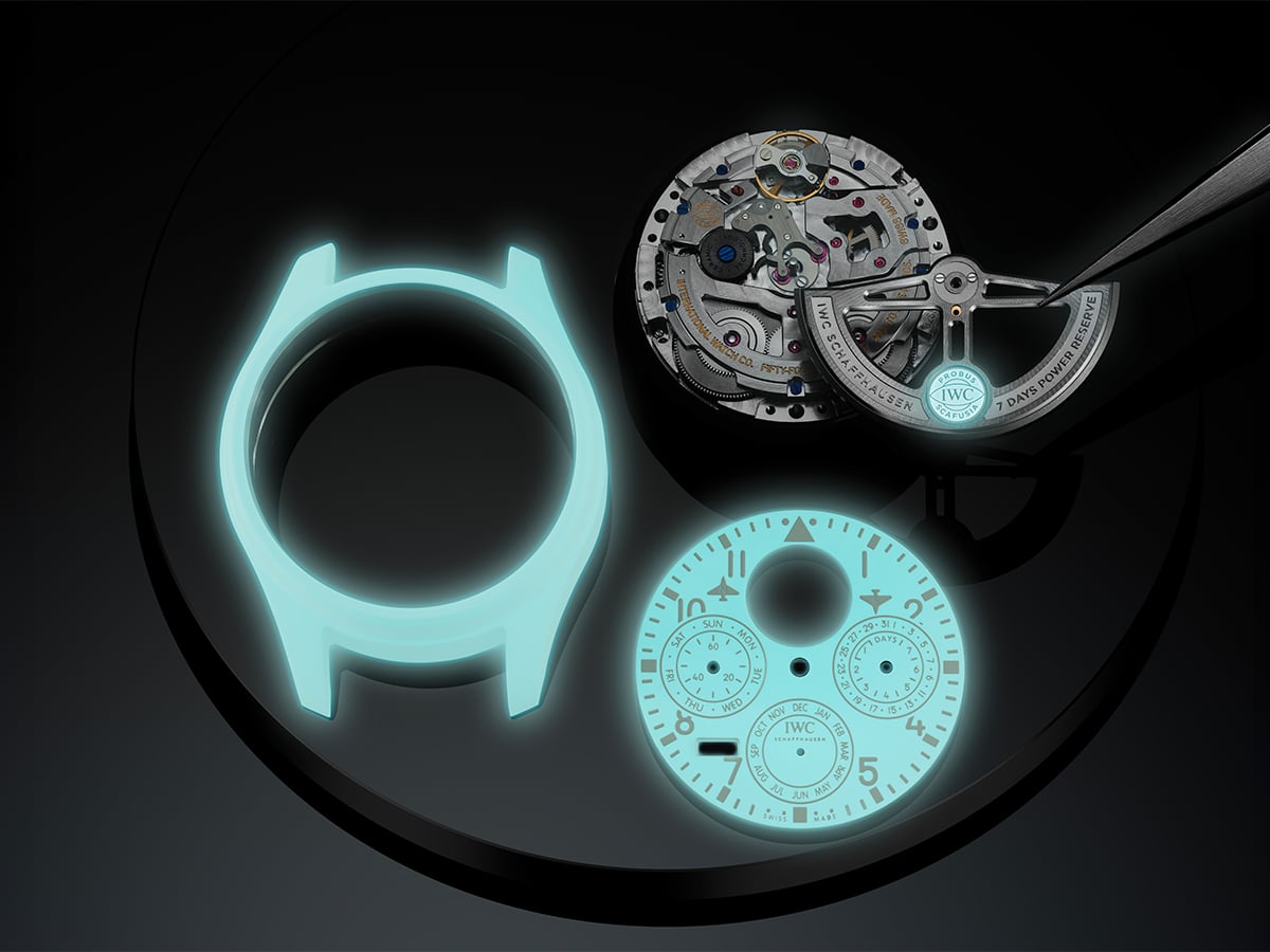 Big pilot’s watch perpetual calendar ceralume movement