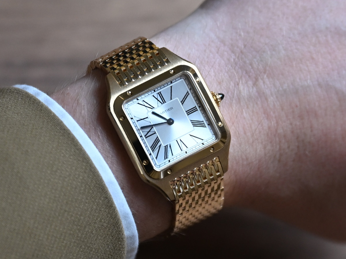 Cartier santos dumont in yellow gold