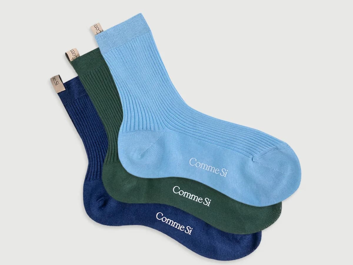 Comme si the agnelli sock