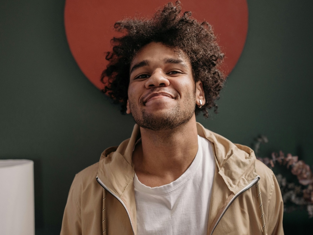 Curly hair for men 3