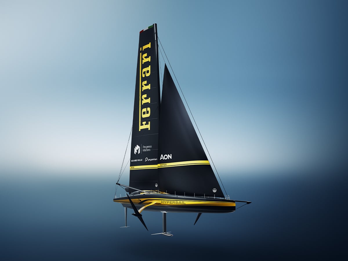 Ferrari Hypersail is a 100-Foot ‘Flying’ Sailboat