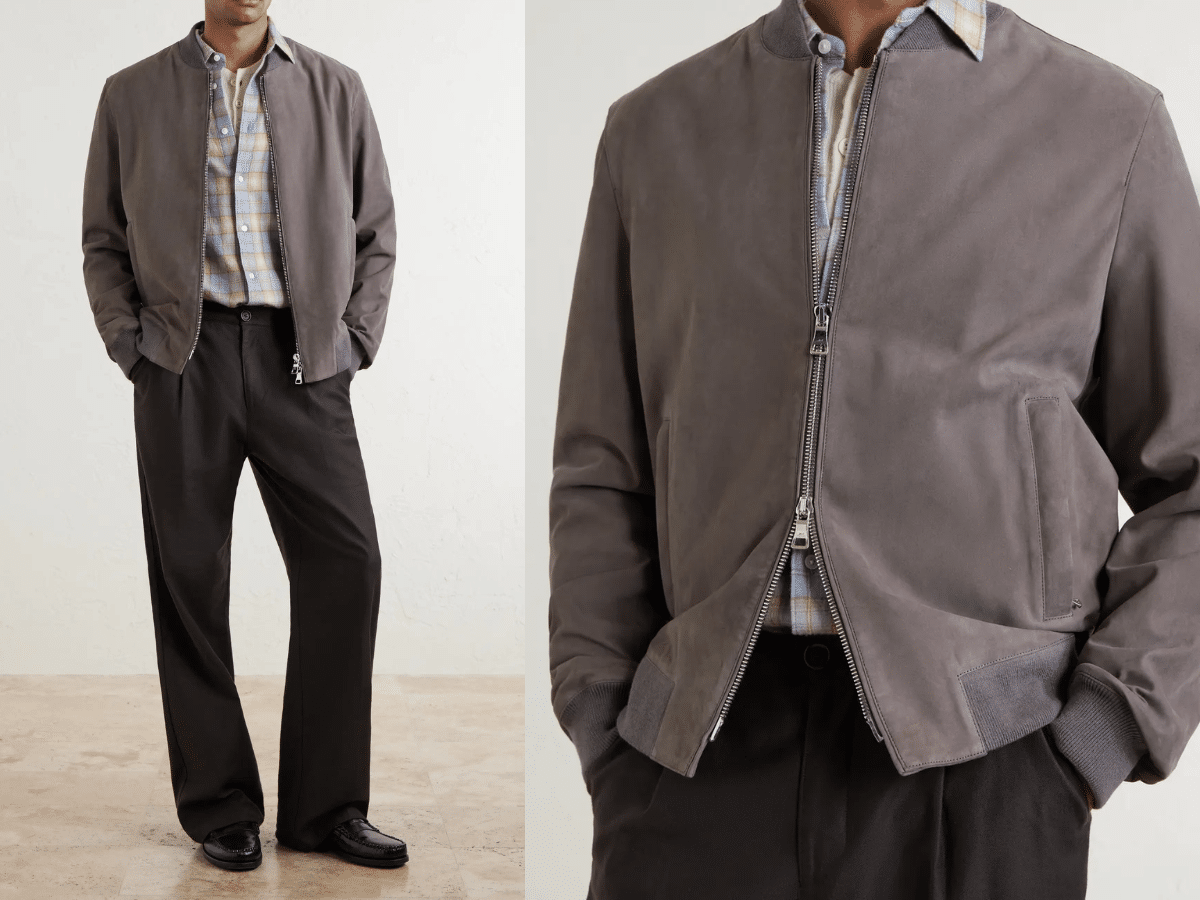 MR P. - Suede Bomber Jacket | Image: MR PORTER