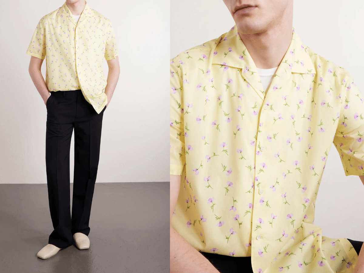 Jil Sander - Camp-Collar Printed Cotton Shirt | Image: MR PORTER