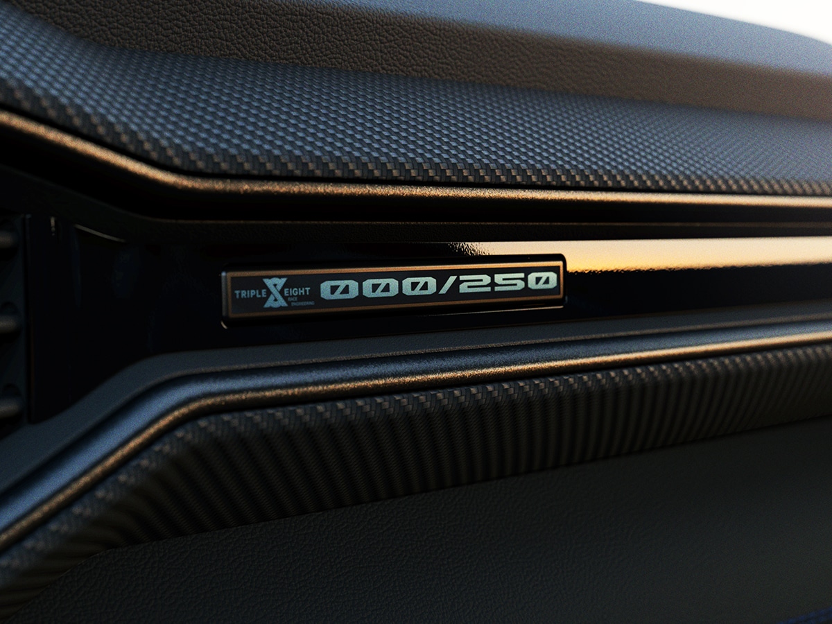 Ford mustang dark horse t8 spec pack dashboard badge