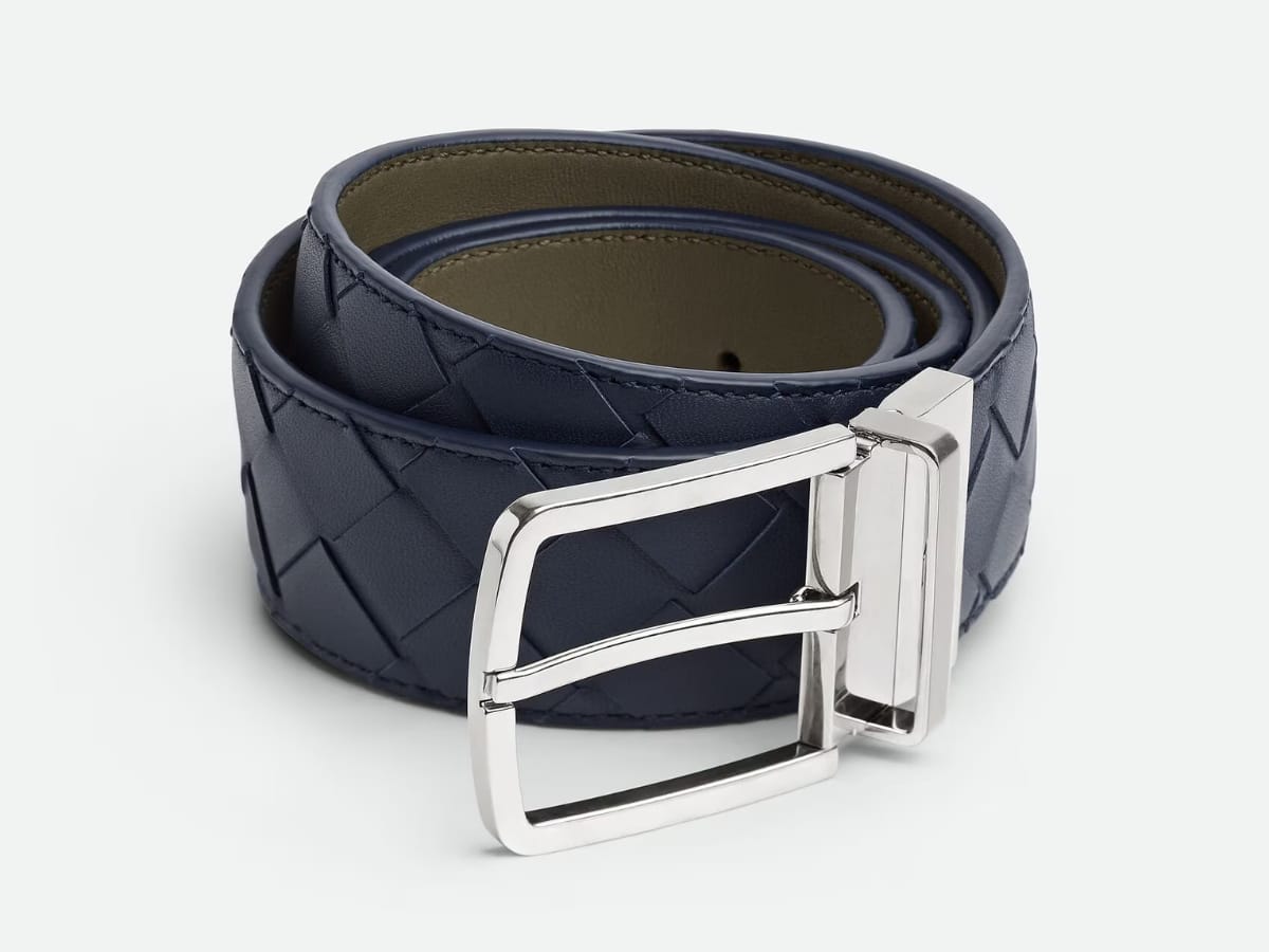 intrecciato woven belt
