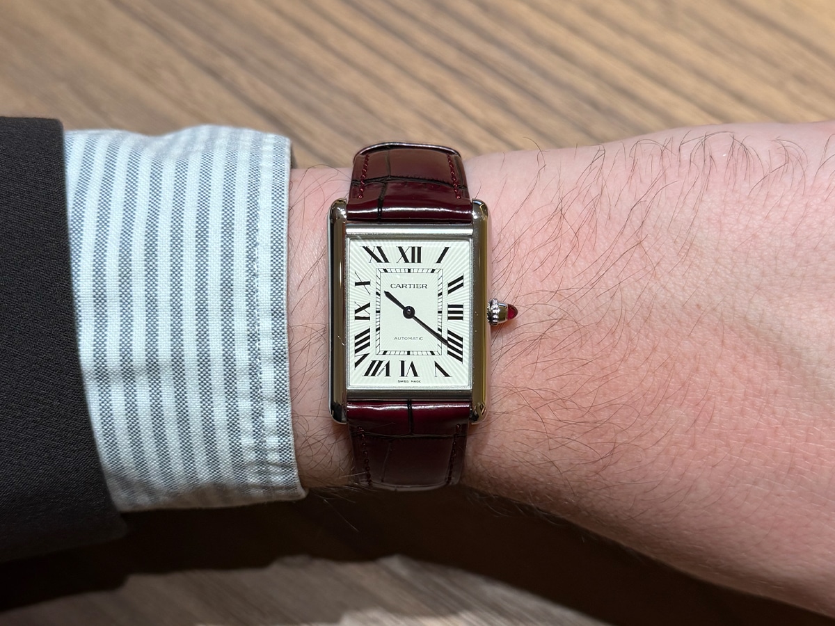 Platinum cartier tank