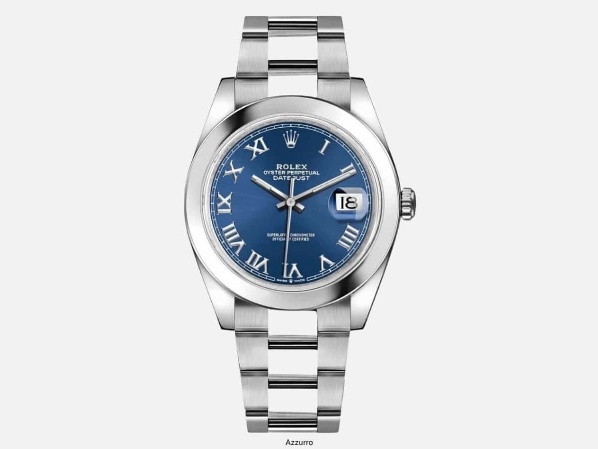 Rolex datejust 41 azzurro