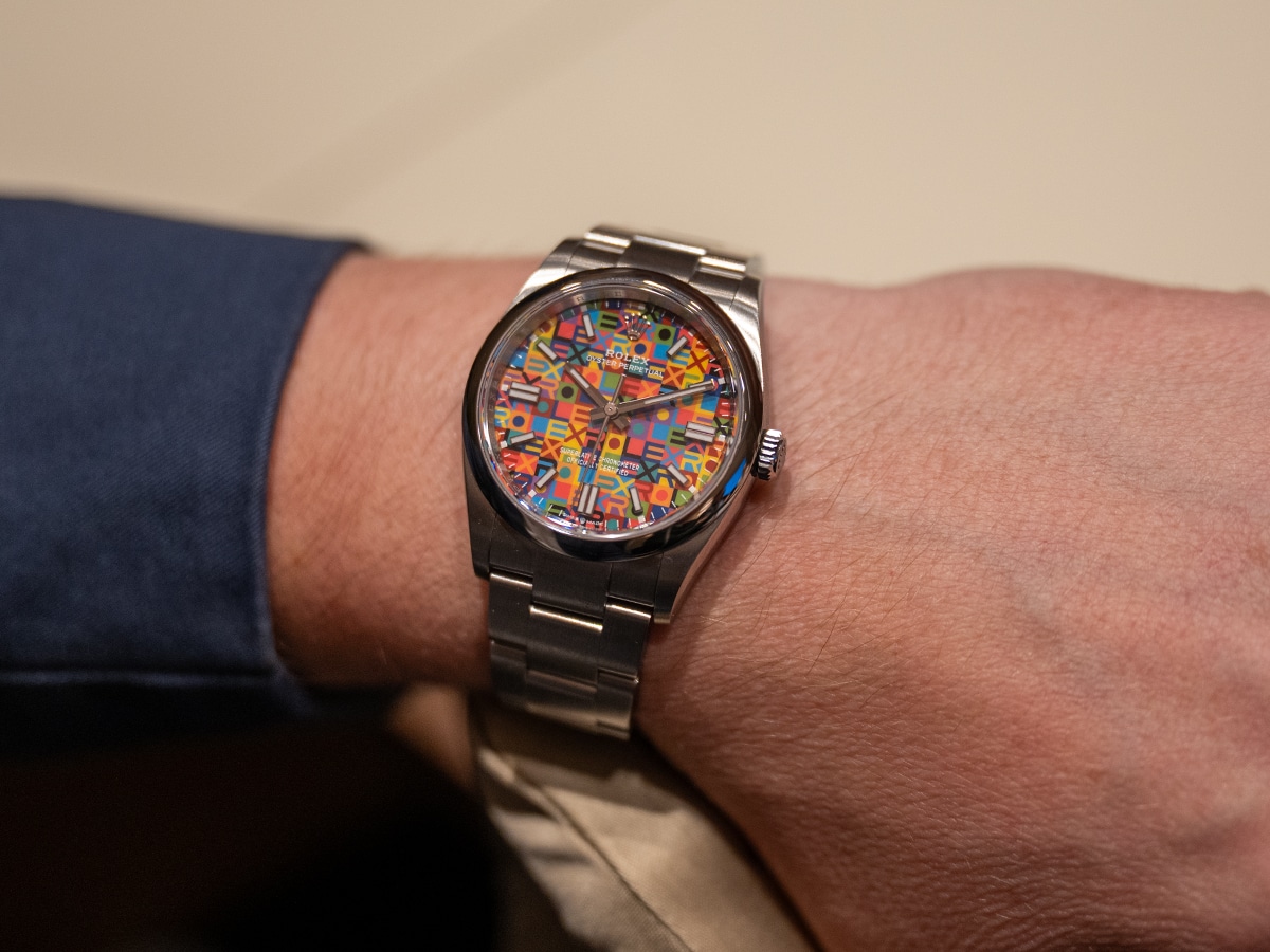 Rolex jubliee motif on wrist 2026