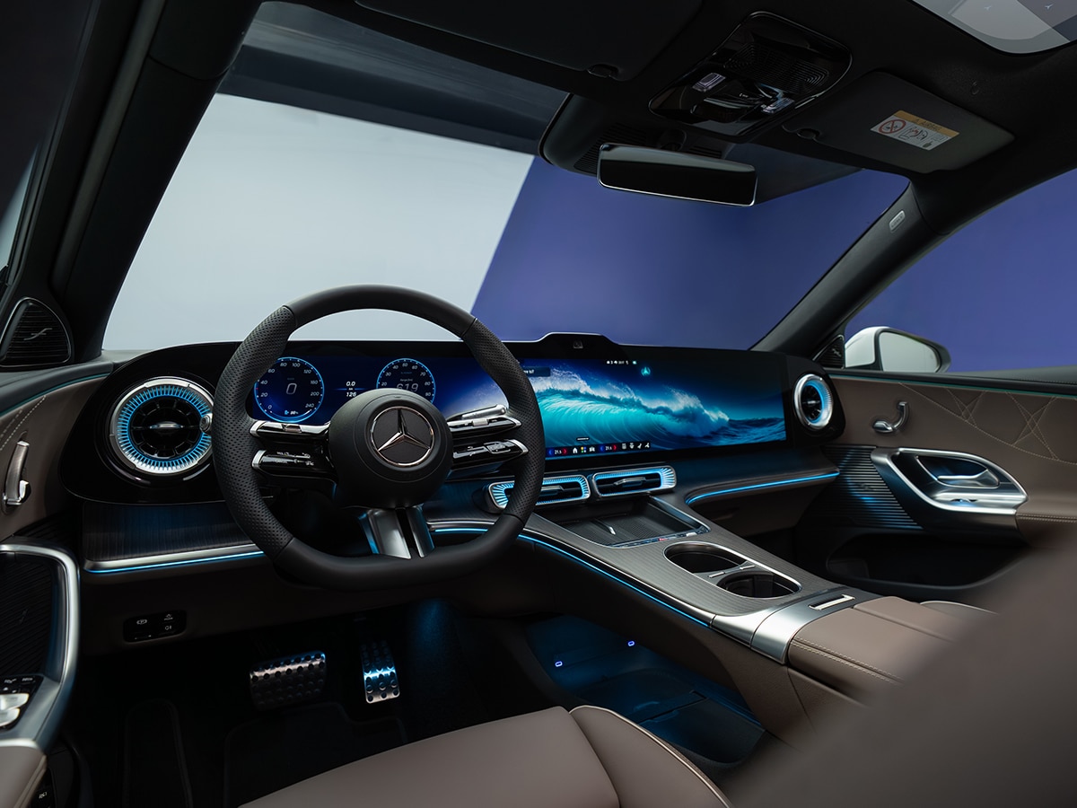 All new electric c class interior screen