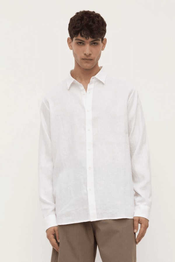 Assembly label white shirt