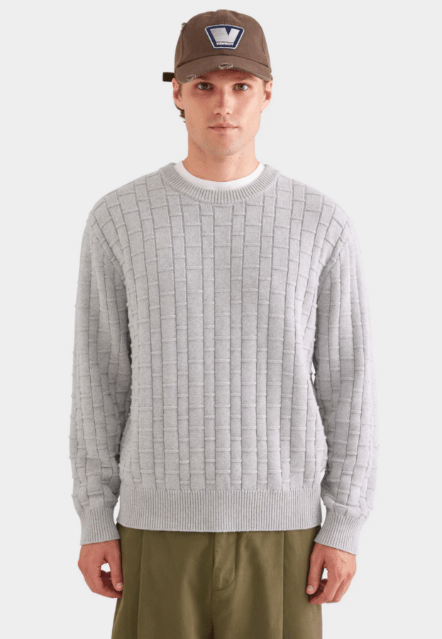 Venroy cotton cashmere crew