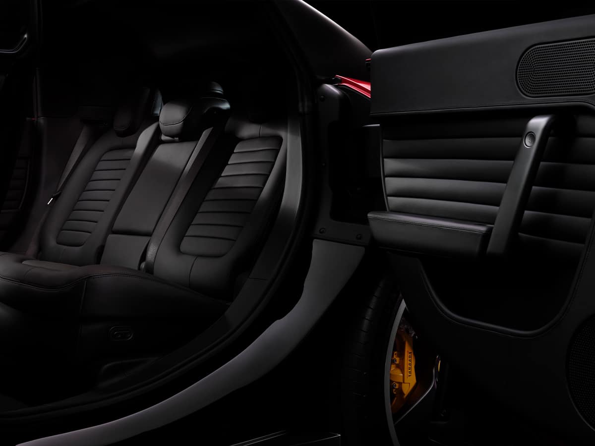 Ferrari luce interior rear seats