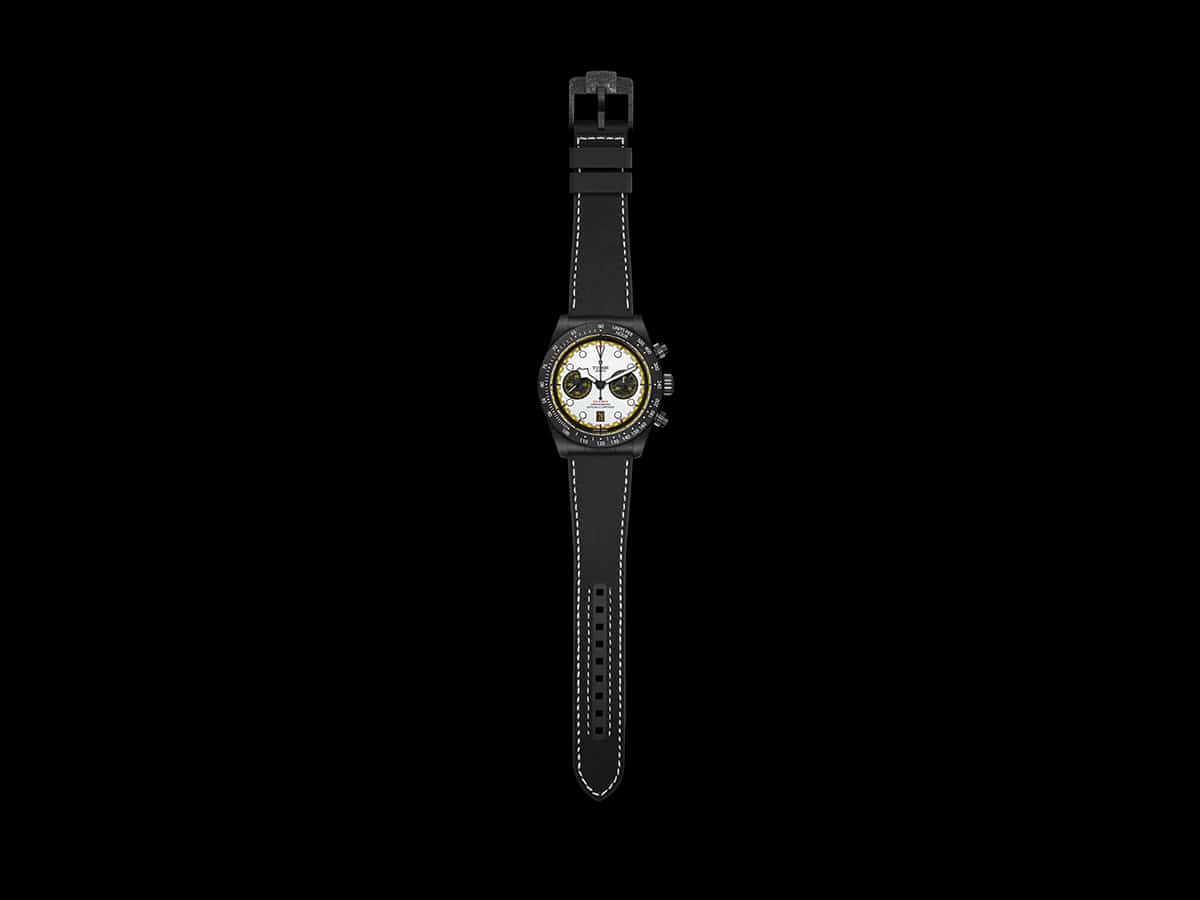 Tudor black bay chrono carbon 26 dial strap