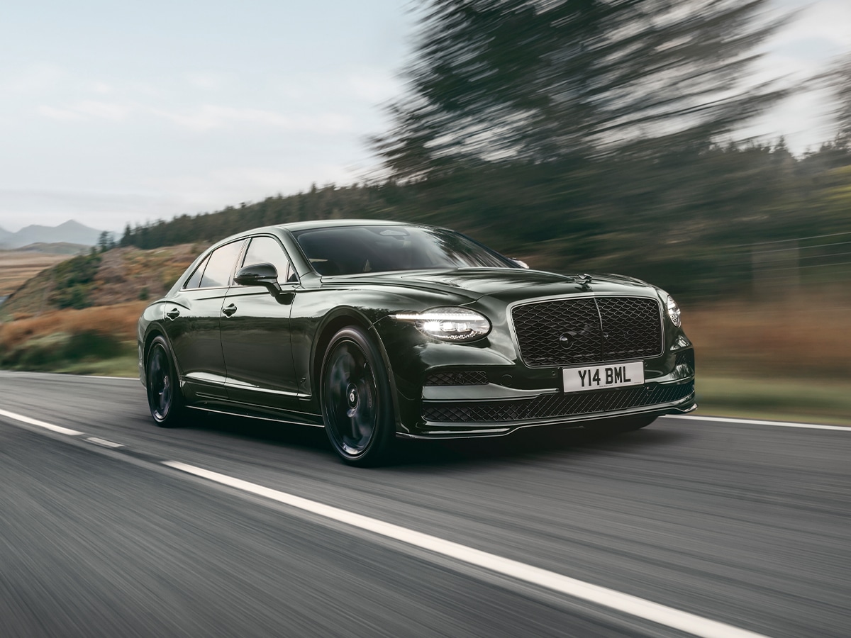 2026 bentley flying spur s front end three quarter on road