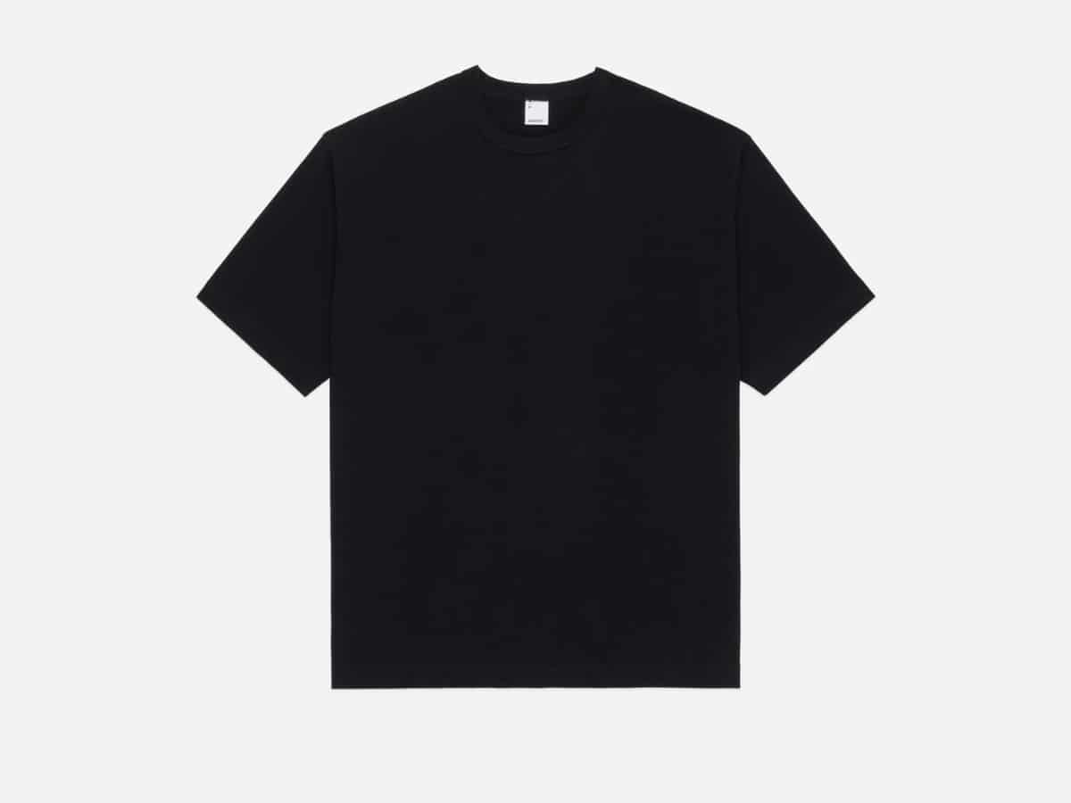 3sixteen heavyweight boxy t shirt in black