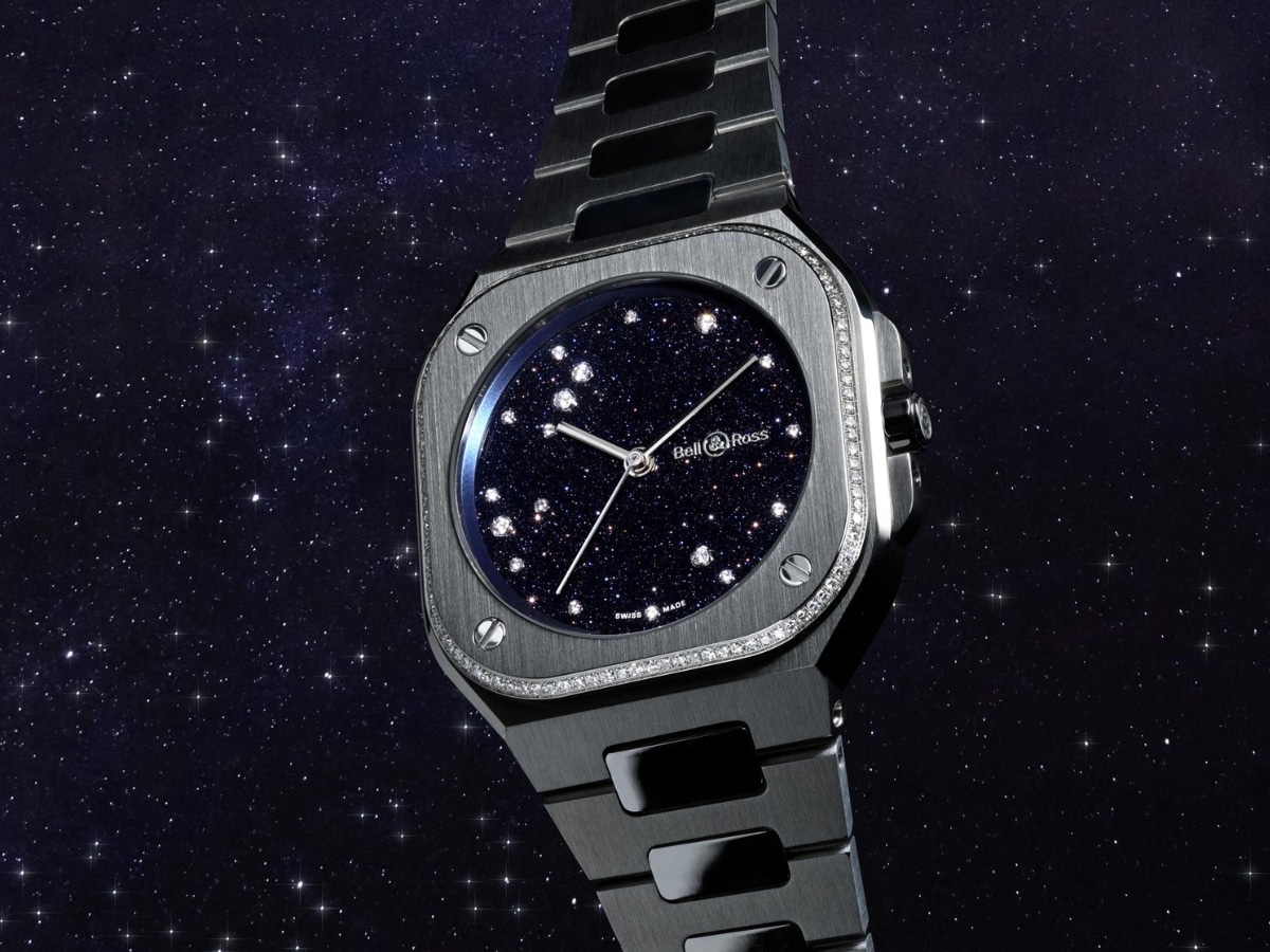 Bell - ross gem set br 05 36 mm blue diamond eagle