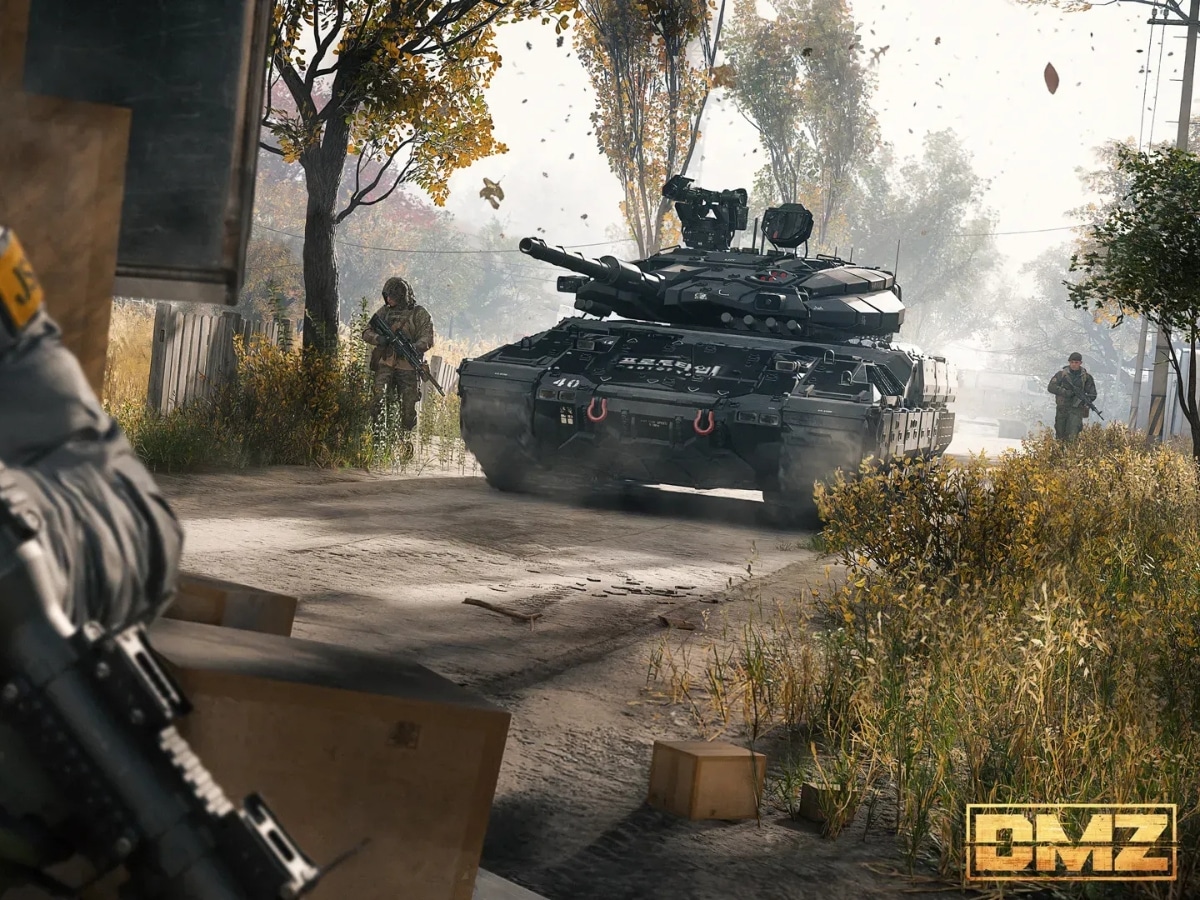 An elite AI Juggernaut unit and heavy armour squads patrolling the streets of Hajin in Call of Duty Modern Warfare 4