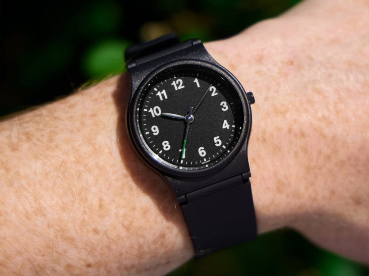 Citizen familymart watch black on wrist