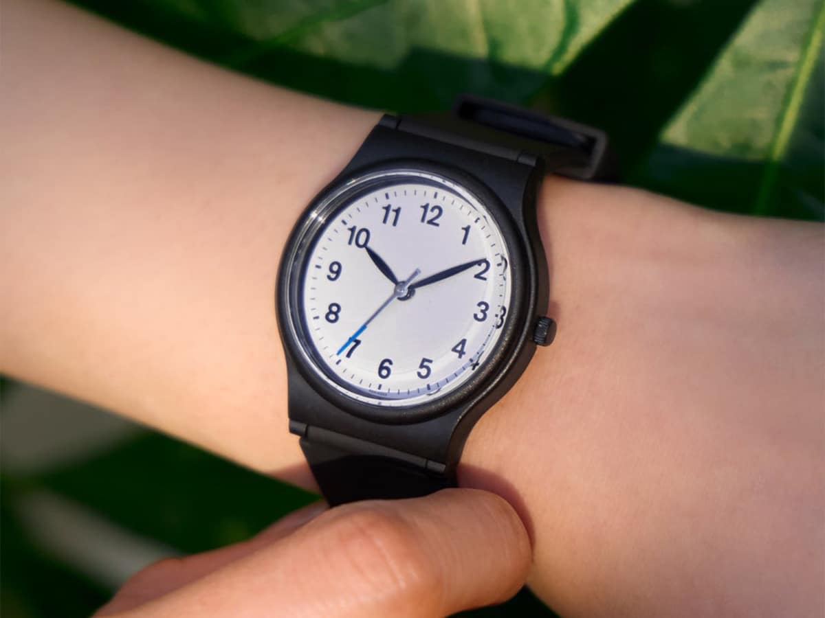 Citizen familymart watch white on wrist