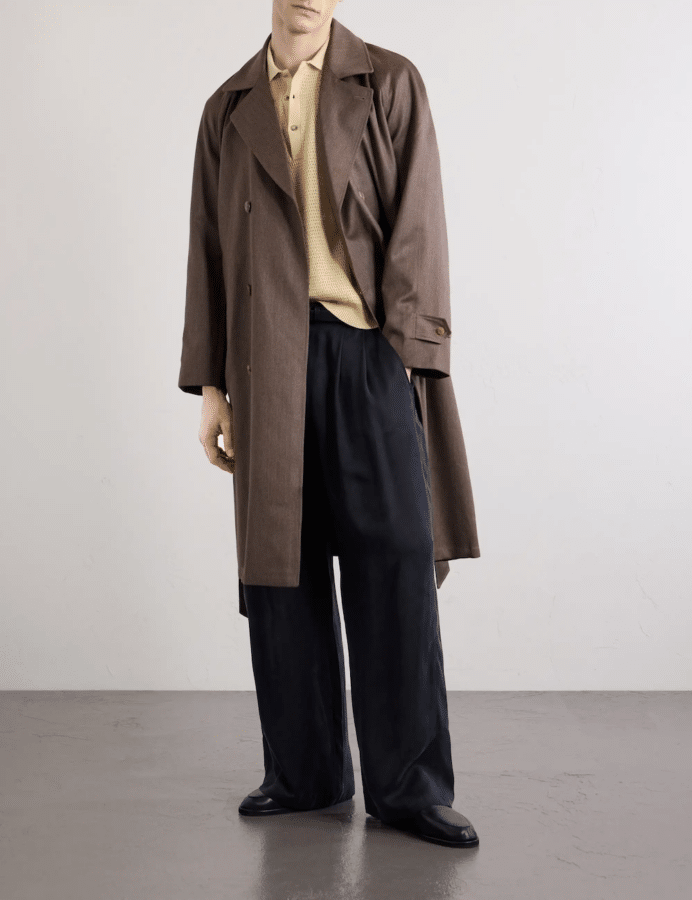 Debonne facture grandad double breasted coat