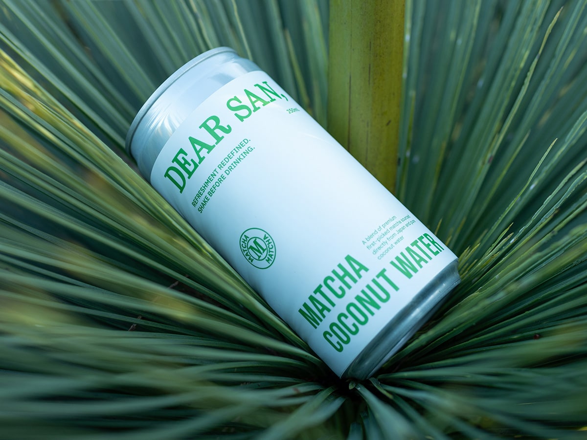 Dear san matcha coconut water