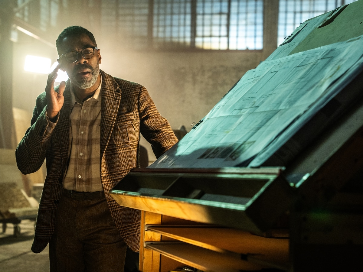Colman Domingo in a tense dialogue scene from Steven Spielberg's Disclosure Day