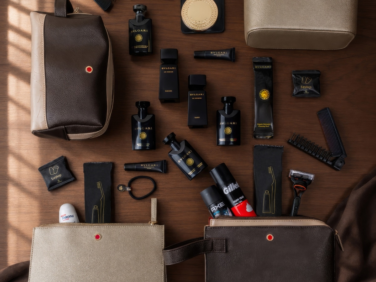 Emirates bulgari amenit kits for first and business class customers 3