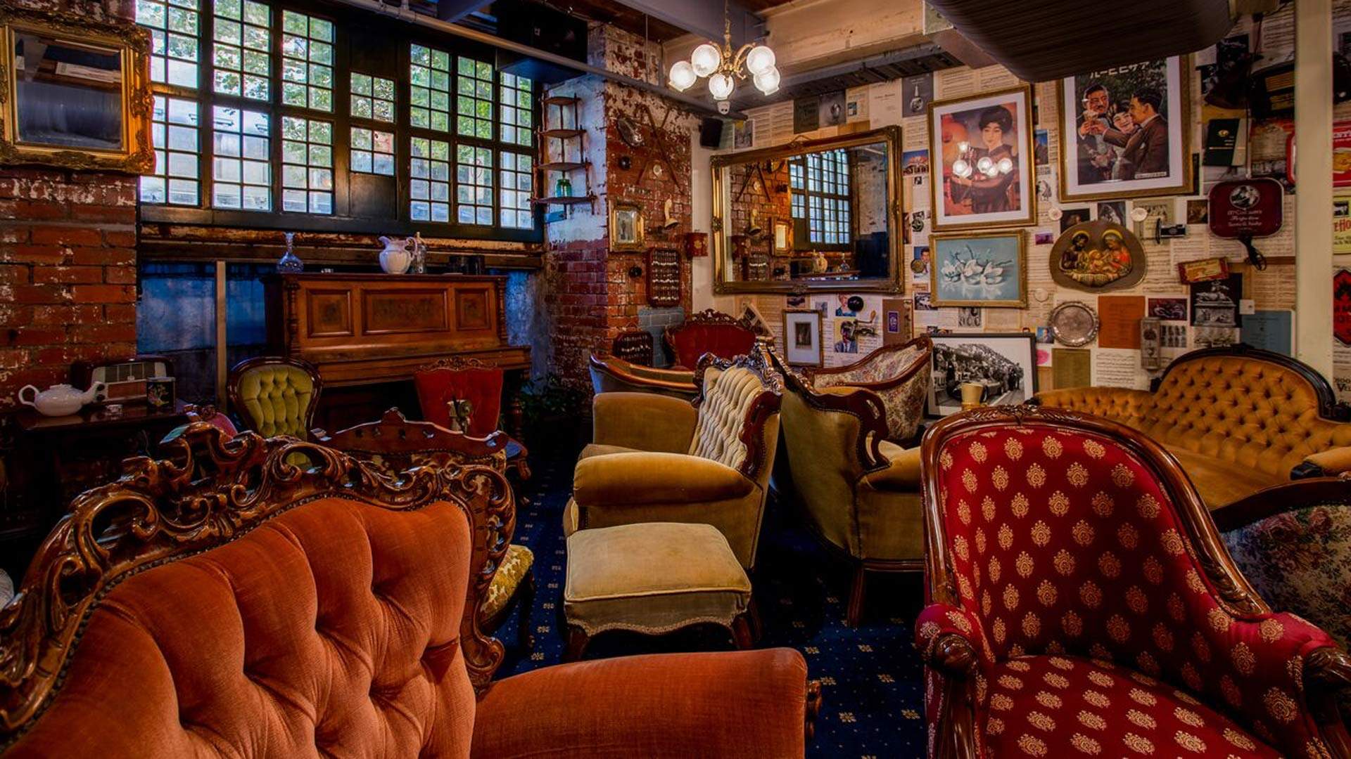 Interior of Fall From Grace cellar bar Melbourne