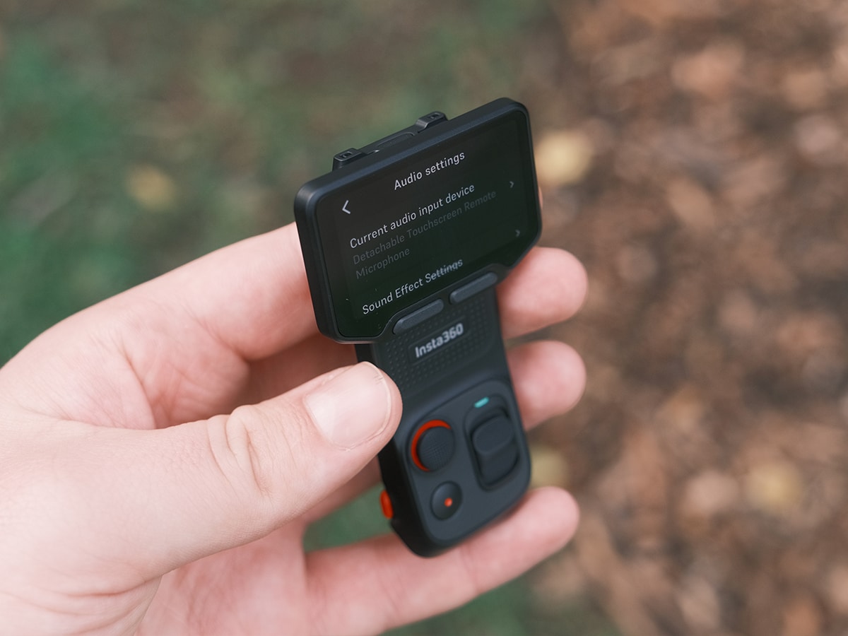 Insta360 luna ultra detachable screen as mic