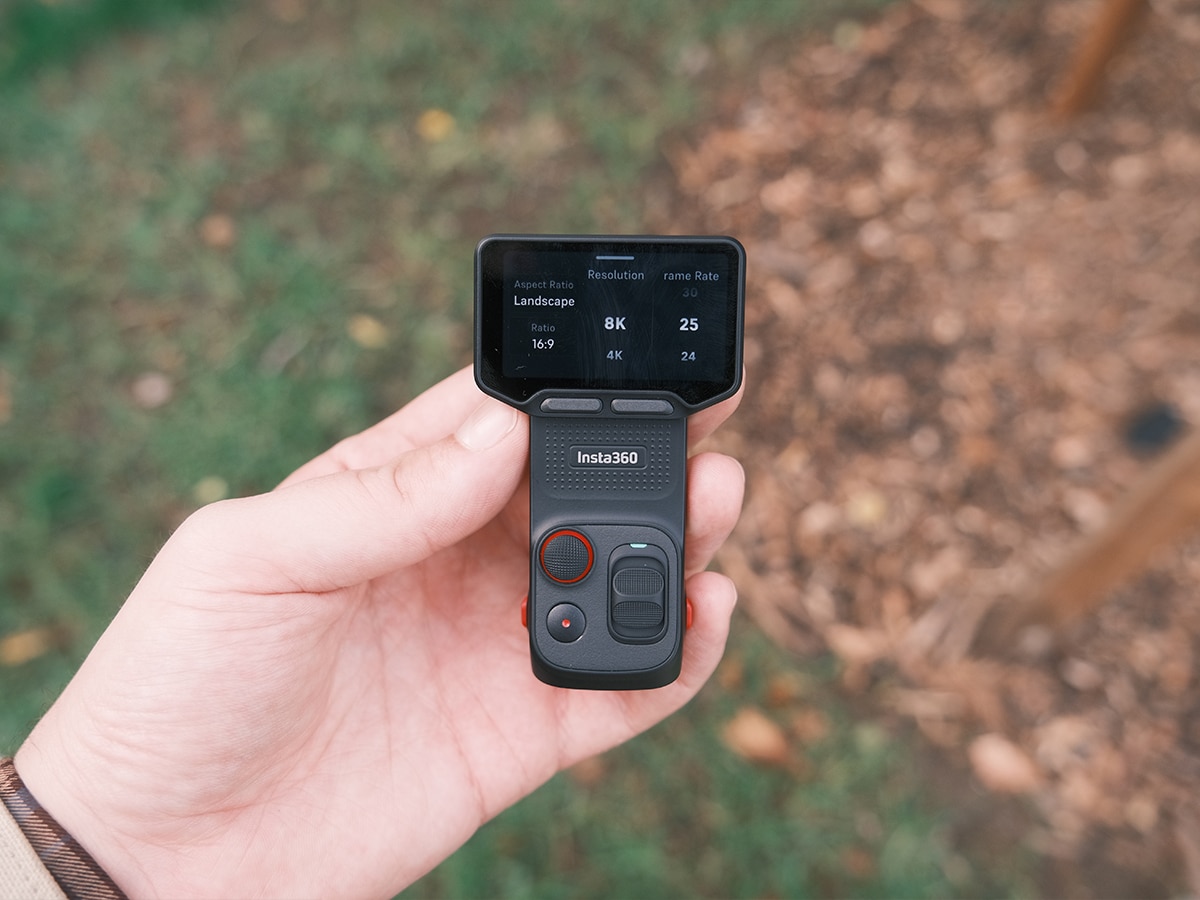 Insta360 luna ultra frame rate screen