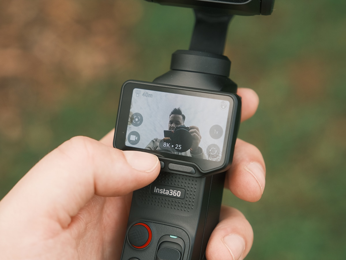 Insta360 luna ultra left button controls