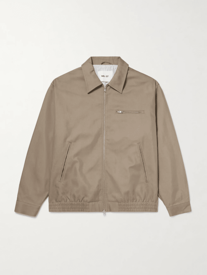 Nn07 gideon organic cotton twill blouson jacket 1