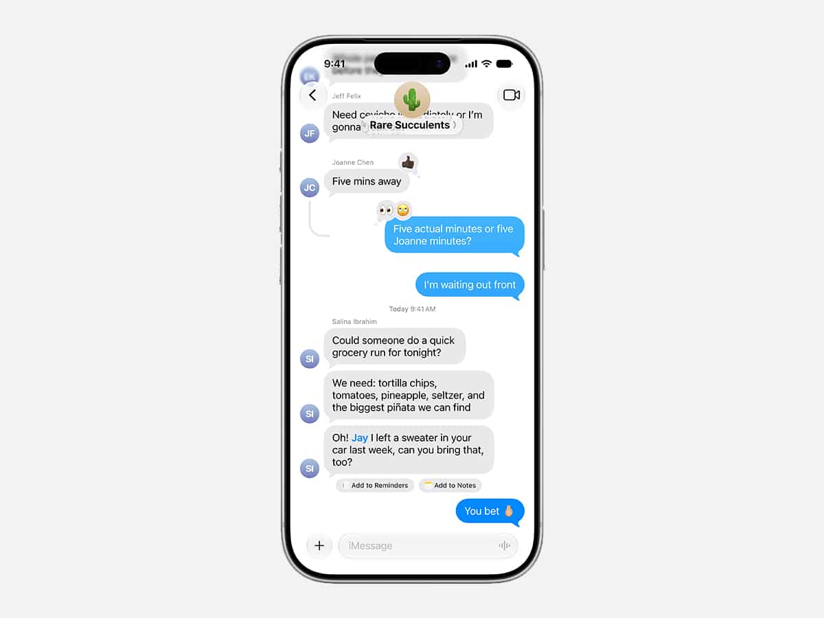One tap message
