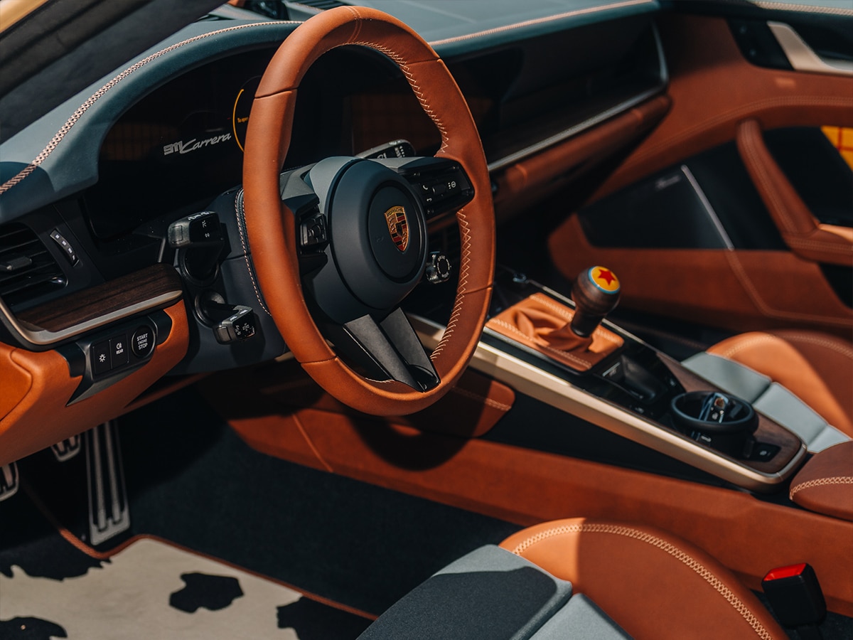 Porsche 911 carrera t woody dashboard