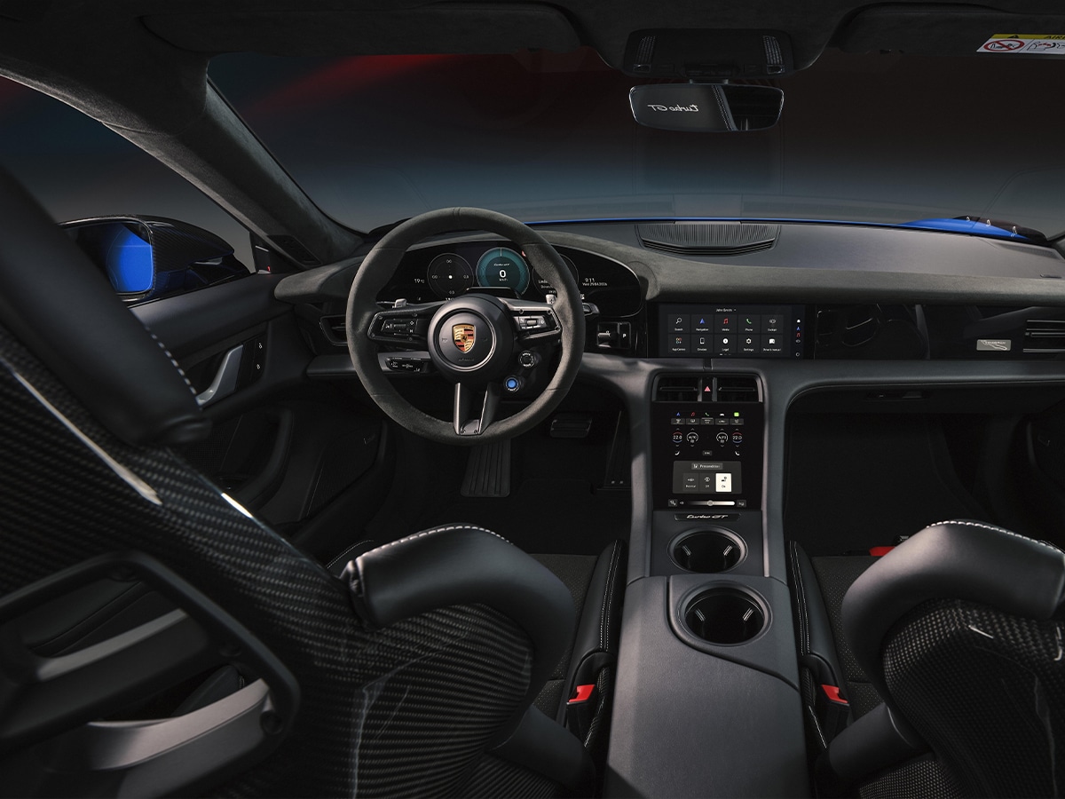 Porsche e shift taycan interior