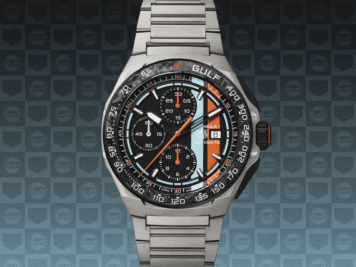 Tag heuer formula 1 chronograph x gulf 9