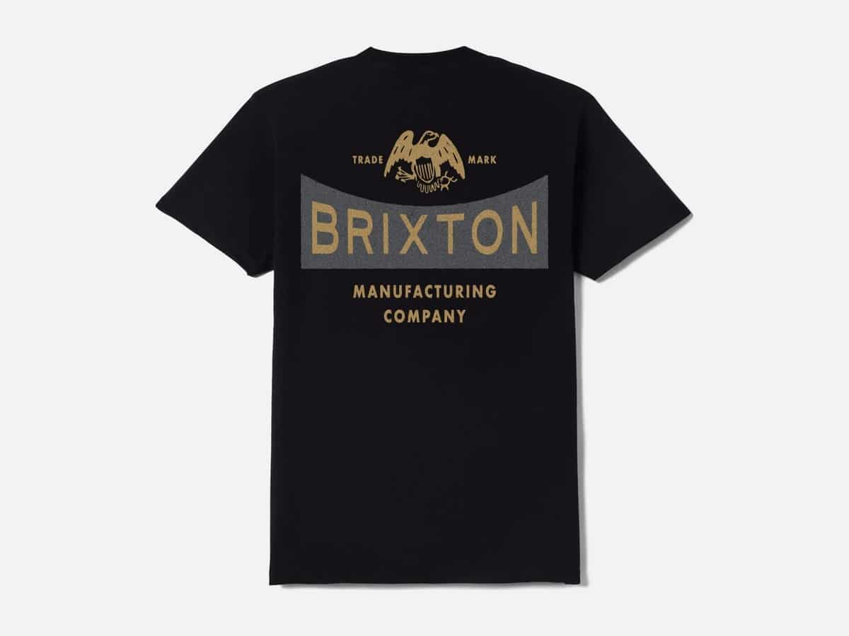 Brixton Pinnacle Short Sleeve T-Shirt in Black