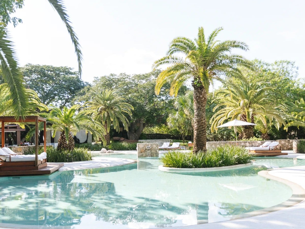 Chable Yucatan wellness resort built around a sacred cenote in Mexico
