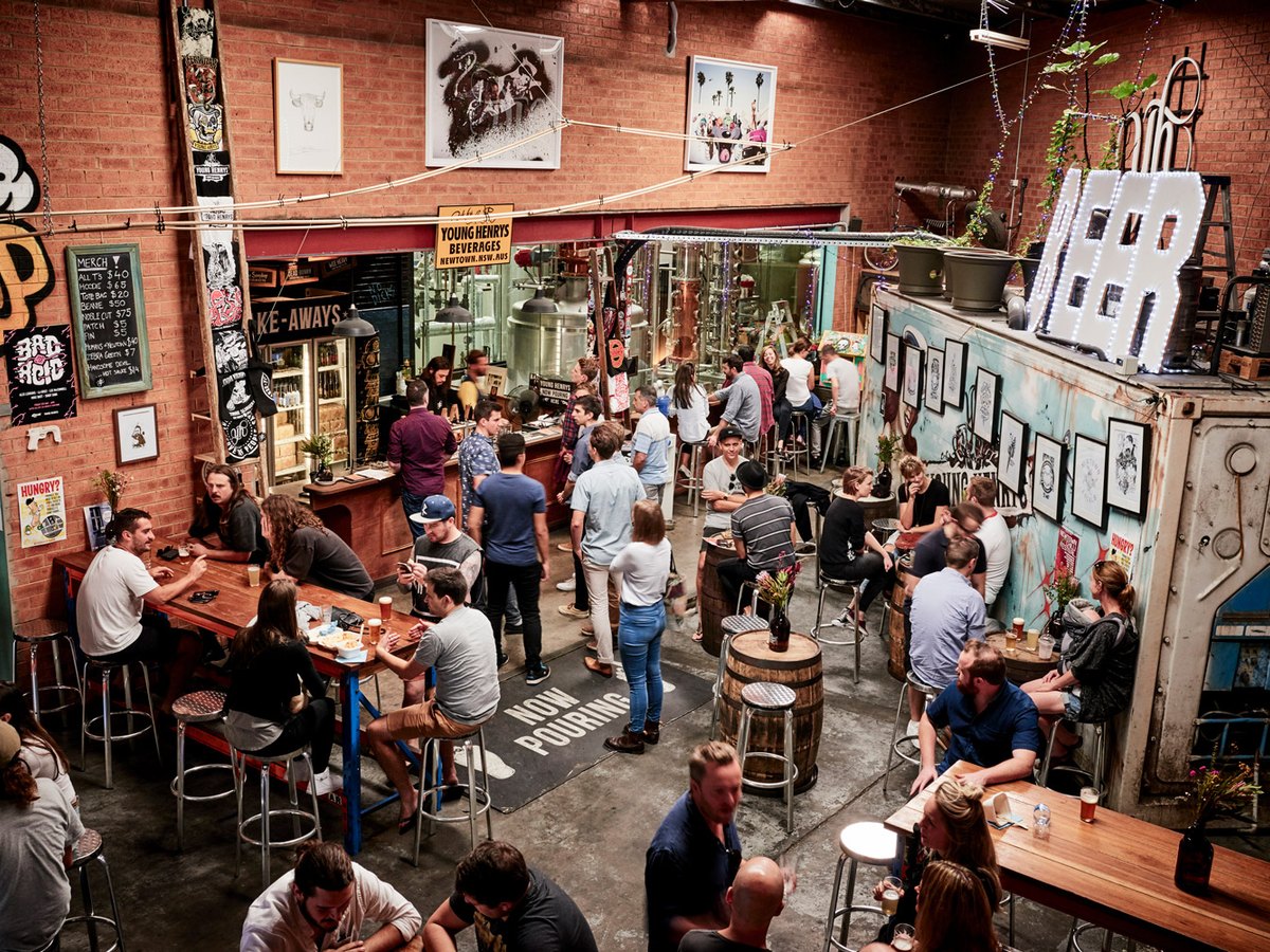 Young Henrys brewery and taproom in Sydney