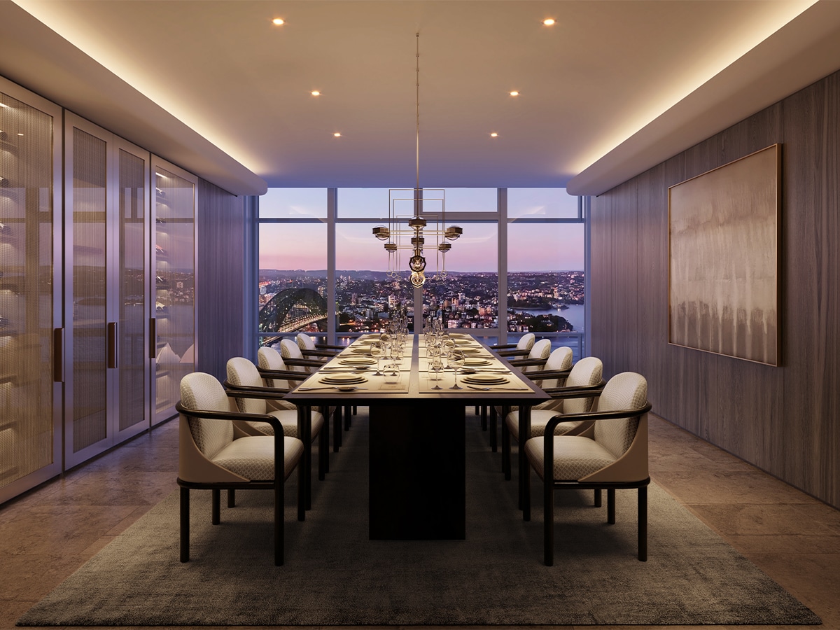 Armani casa - lendlease 0005 4170 ocq int penthouse dining dusk view 02 luna nfs 03 jf 1