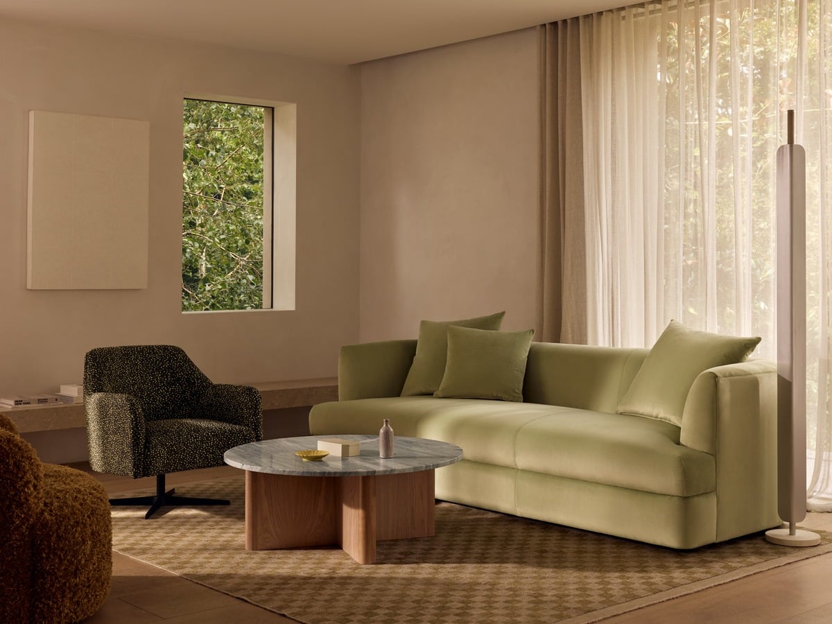 Arthur G Rhode sofa in a Melbourne living room