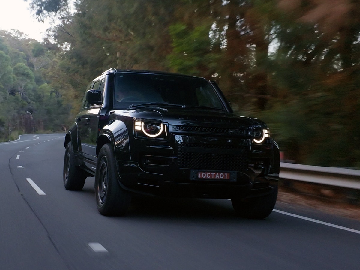 Defender octa on road 2